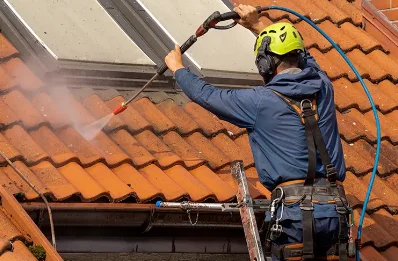 Démoussage et hydrofuge de toiture à Coutençon